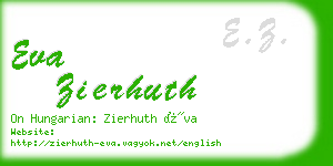 eva zierhuth business card
